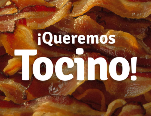 queremos tocino eat burgers marketing digital