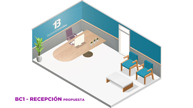 Modelado 3D sobre una recepcion